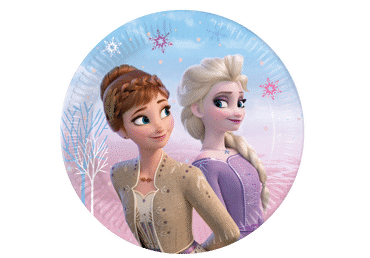  Popierinės lėkštės FROZEN II, 20 cm, 8 vnt.