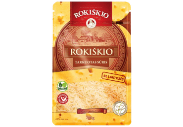 Tarkuotas ROKIŠKIO sūris, 45 % rieb. s. m., 200 g