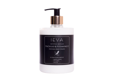 Skystas muilas IEVA pačiulio ir vitamino E 0,5 L