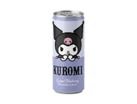 Gazuotas vynuogių ir mėlynių skonio gaivusis gėrimas KUROMI, 250 ml