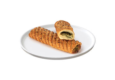 Pyragėlis su varškės ir špinatų įdaru, 86 g