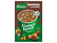 Greitai paruošiama baravykų sriuba KNORR CUP-A-SOUP su skrebučiais, 15 g