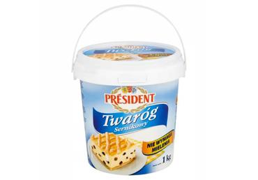 Varškė PRESIDENT, 4 % rieb., 1 kg