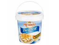 Varškė PRESIDENT, 4 % rieb., 1 kg