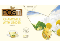 Žolelių arbata POSTI PREMIUM su ramunėlėmis, 30 g