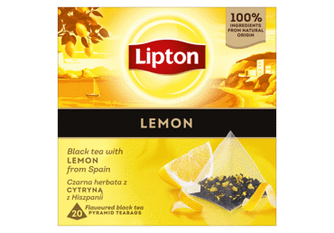 Juodoji arbata LIPTON LEMON, 34 g