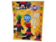 Guminukai DR. BEAR, įvairių vaisių skonio, 60 g	