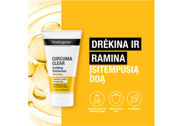 Veido drėkiklis NEUTROGENA CURCUMA CLEAR, 75 ml - 2