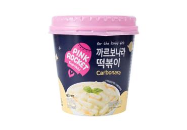 Ryžių virtinukai PINK ROCKET CARBNONARA, 120 g