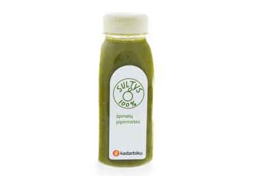 Špinatų ir mėtų šviežiai spaustos sultys KADARBIKU, 250 ml