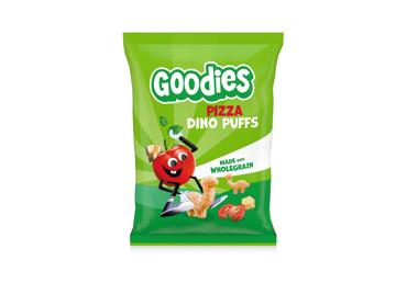 GOODIES pilno grūdo užkandis  DINO PIZZA 30G