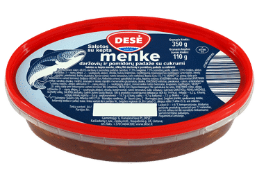 Salotos su kepta menke daržovių ir pomidorų padaže, 350 g