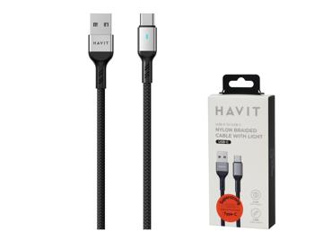 Laidas su A ir C tipo jungtimis HAVIT 6318 LIGHTNING, 1 m, 1 vnt.