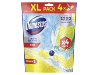 Tualeto gaiviklis ir valiklis DOMESTOS POWER 5 LIME, 4 x 50 g, 200 g