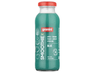 Obuolių, bananų, persikų, abrikosų vaisių kokteilis BLUE GRANINI, 250 ml