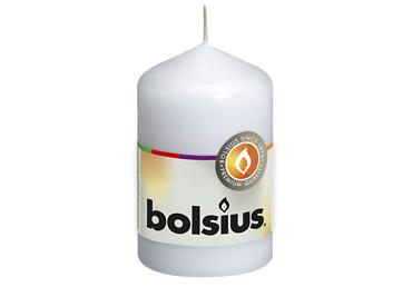 Cilindrinė žvakė BOLSIUS, 5x8, 103913200102, balta