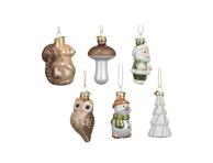 Stiklinis Kalėdų eglės žaisliukas, 4 cm, H7.5 cm