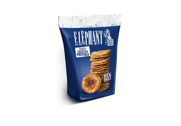 Traškūs krekeriai ELEPHANT su druska, 180 g