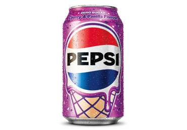 Vyšnių ir vanilinių ledų kolos skonio gazuotas aromatizuotas gaivusis gėrimas su saldikliais PEPSI, 330 ml