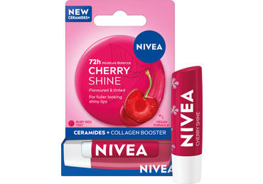 Lūpų balzamas su atspalviu NIVEA Cherry Shine, 4,8 g