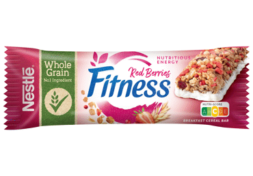 Dribsnių batonėlis NESTLE FITNESS su spanguol. ir braškėmis, 23.5 g