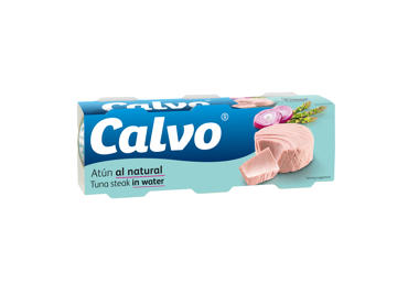 Nesmulkinti tunai CALVO savo sultyse, 240 g