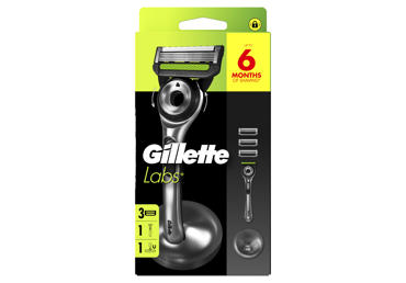 Skustuvas GILLETTE LABS, 3 galvutės su laikikliu