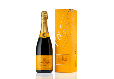 Šampanas VEUVE CLICQUOT BRUT YELLOW LABEL su dėže, 750 ml