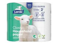Virtuvinis rankšluostinis popierius LAMBI Classic Plus