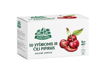 Vaisinė arbata ŽOLYNĖLIS su vyšniomis, aitr. paprikomis, 40 g