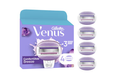 Moteriško skustuvo galvutės GILLETTE VENUS BREEZE, 4 vnt.