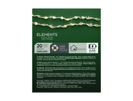 Elektrinė girlianda, veikianti su baterijomis, 20 LED, 1 vnt., balta