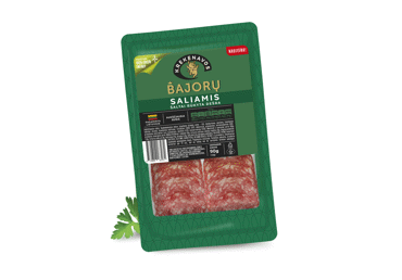 Šaltai rūkytas BAJORŲ saliamis griežinėliais, a. r., 90 g