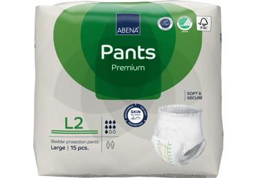 Suagusiųjų sauskelnės-kelnaitės ABENA PANTS PREMIUM, L dydis, 15 vnt