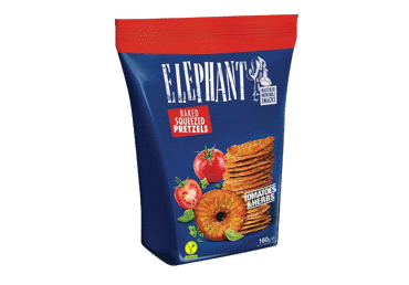 Krekeriai ELEPHANT, pomidorų ir žolelių skonio, 70 g