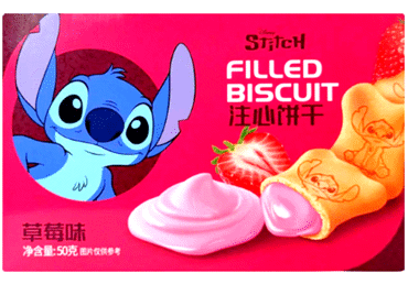 Sausainiai STITCH su braškių skonio įdaru, 50 g