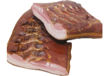 Karštai rūkyta kiaulienos šoninė, a. r., 1 kg