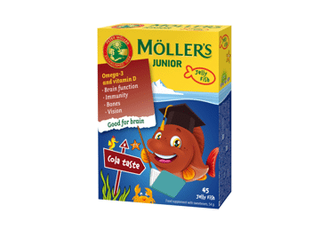 Maisto papildas MÖLLR’S JUNIOR OMEGA-3, N45, 45 vnt