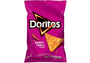 Kukurūzų traškučiai DORITOS, saldžių aitriųjų paprikų skonio, 90 g