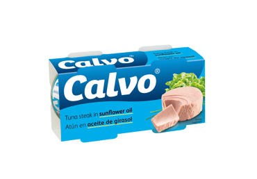 Nesmulkinti tunai saulėgrąžų aliejuje CALVO, 160 g