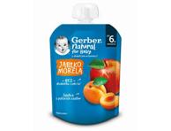 Obuolių ir abrikosų tyrelė GERBER, nuo 6 mėn., 80 g
