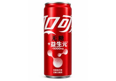 Gazuotas aromatizuotas gaivusis gėrimas su saldikliais COCA-COLA FIBER+, 330 ml