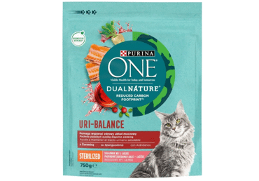 Sausas kačių ėdalas sterilizuotoms katėms ONE DUAL, 750 g, 750 g