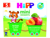 Ekologiškas desertas su abrikosais ir obuoliais HiPP