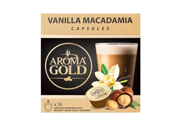 Kavos kapsulės AROMA GOLD VANILLA MACADAMIA, 256 g