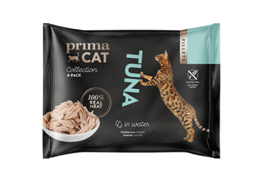 Konservuotas kačių ėdalas PRIMACAT (tuno filė), 200 g