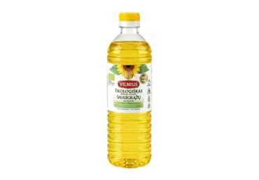 Ekologiškas saulėgrąžų aliejus VILNIUS, 500 ml - 2