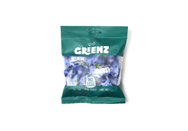 Vaisių ir riešutų užkandžiai RŪTA GREENZ su mėlynėmis, 130 g