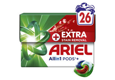 Skalbimo kapsulės ARIEL Extra Clean, 26 skalb.