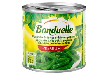 Konservuotos pjaustytos žal. ankštinės pupelės BONDUELLE, 400 g - 2